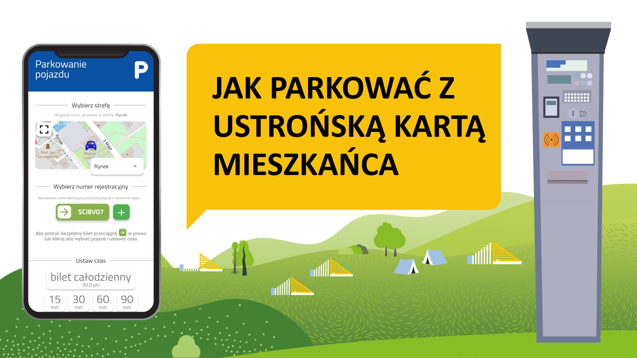 aktualność: Jak parkować z Ustrońską Kartą Mieszkańca?