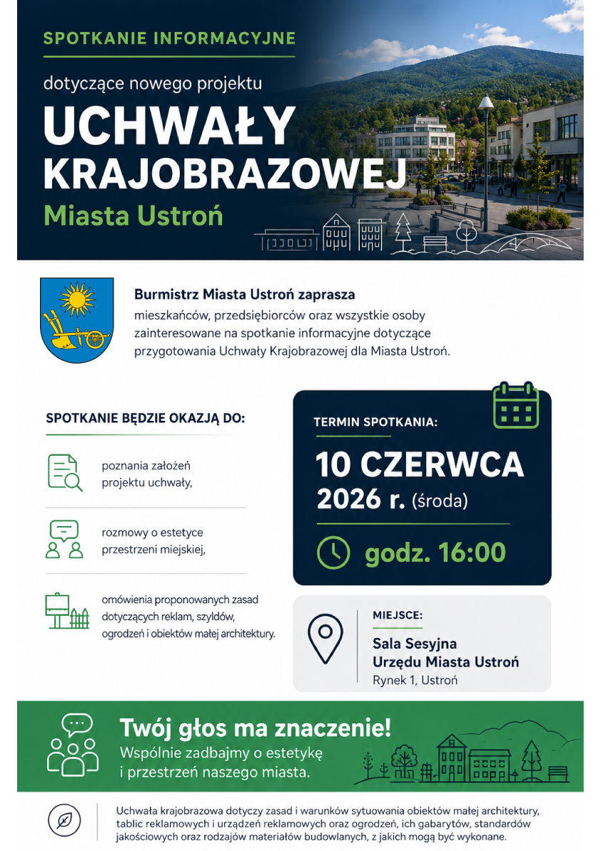 aktualność: Spotkanie informacyjne dotyczące nowego projektu Uchwały Krajobrazowej