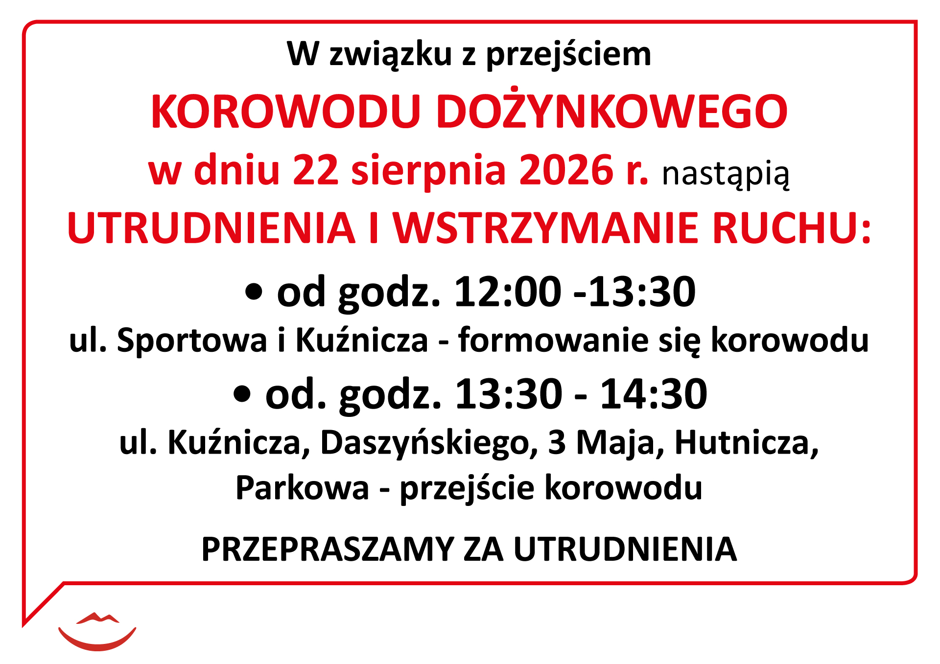 aktualność: UTRUDNIENIA
