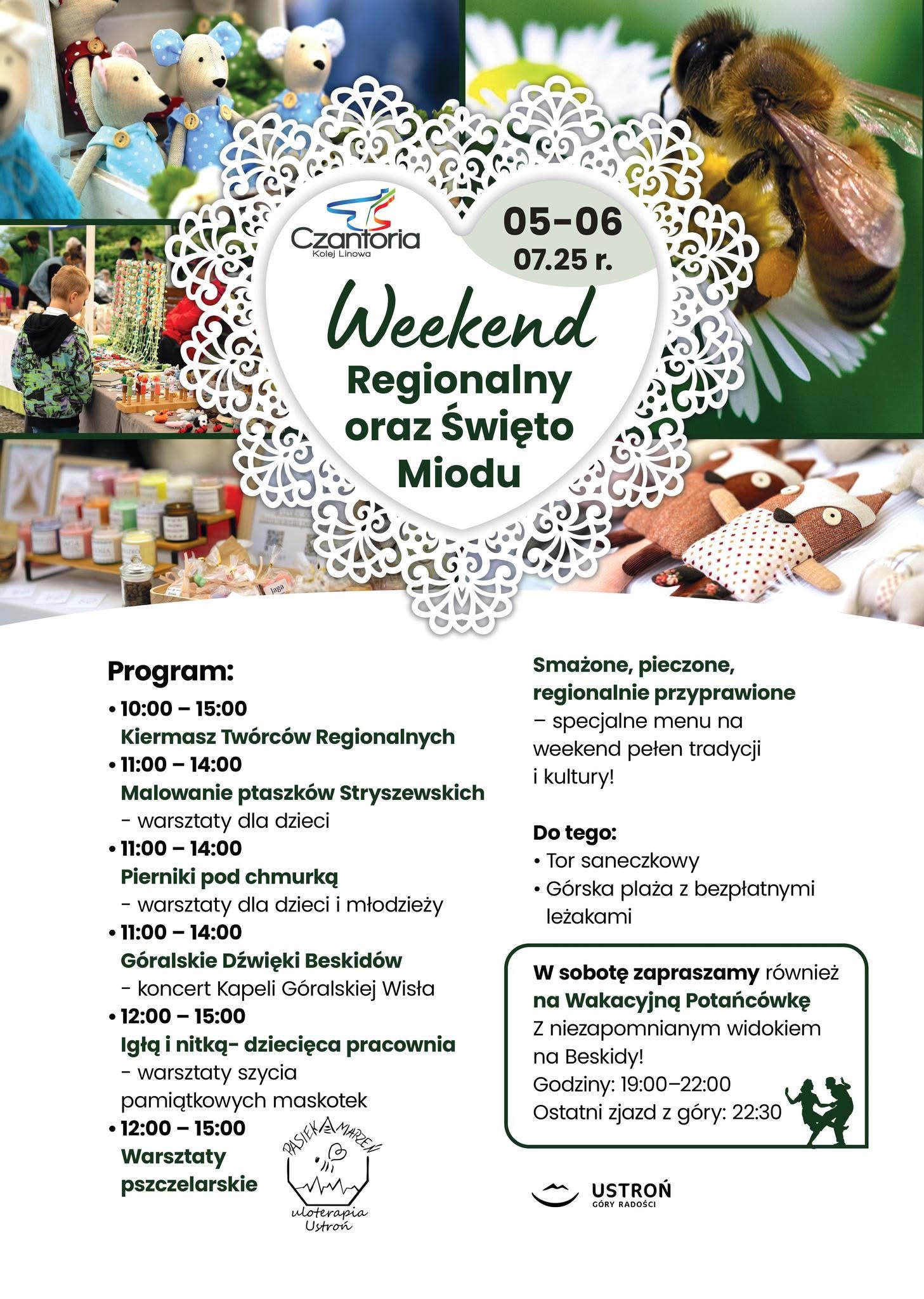 wydarzenie: WEEKEND REGIONALNY ORAZ ŚWIĘTO MIODU