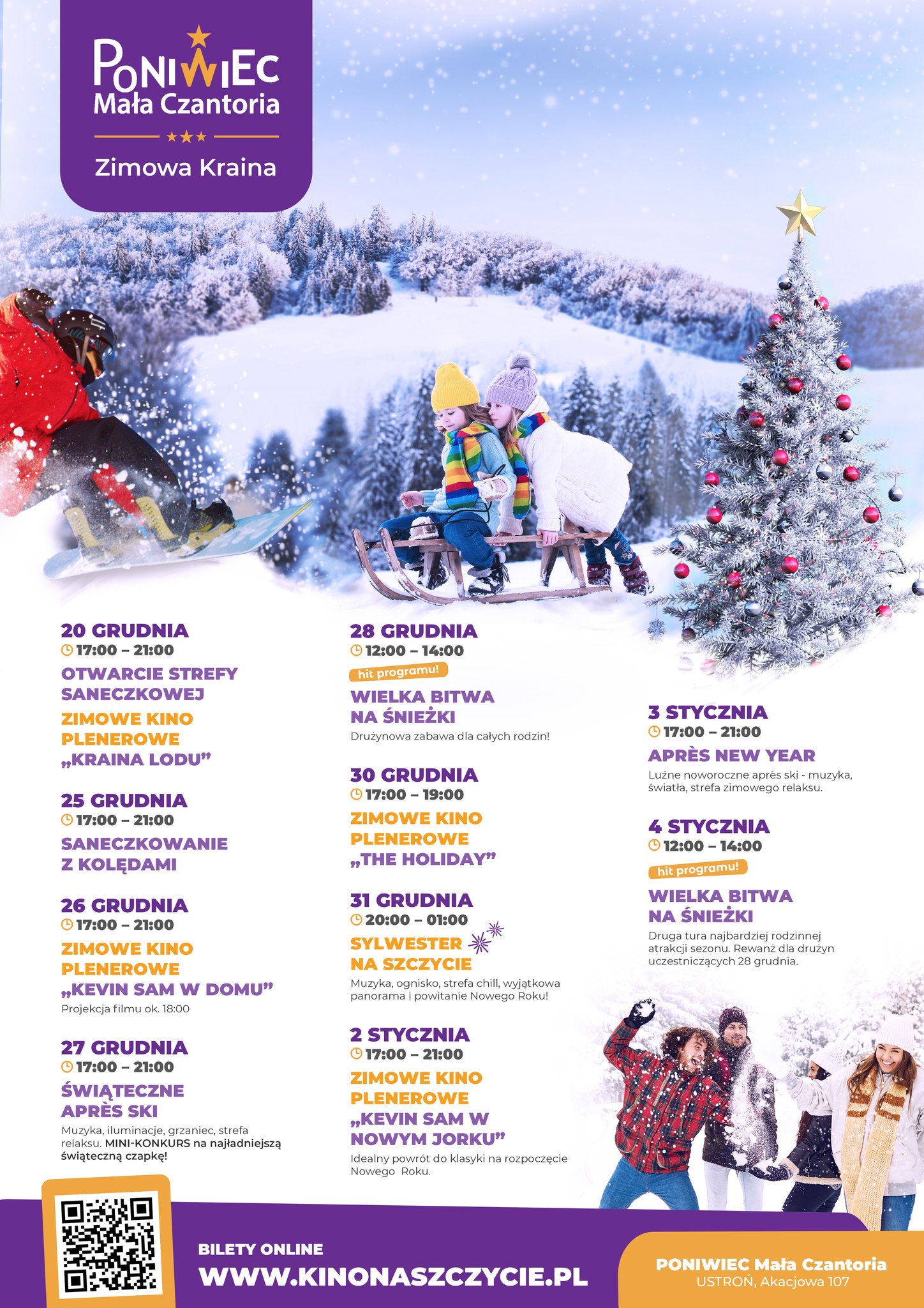wydarzenie: Zimowa Kraina na Poniwiec Mała Czantoria
