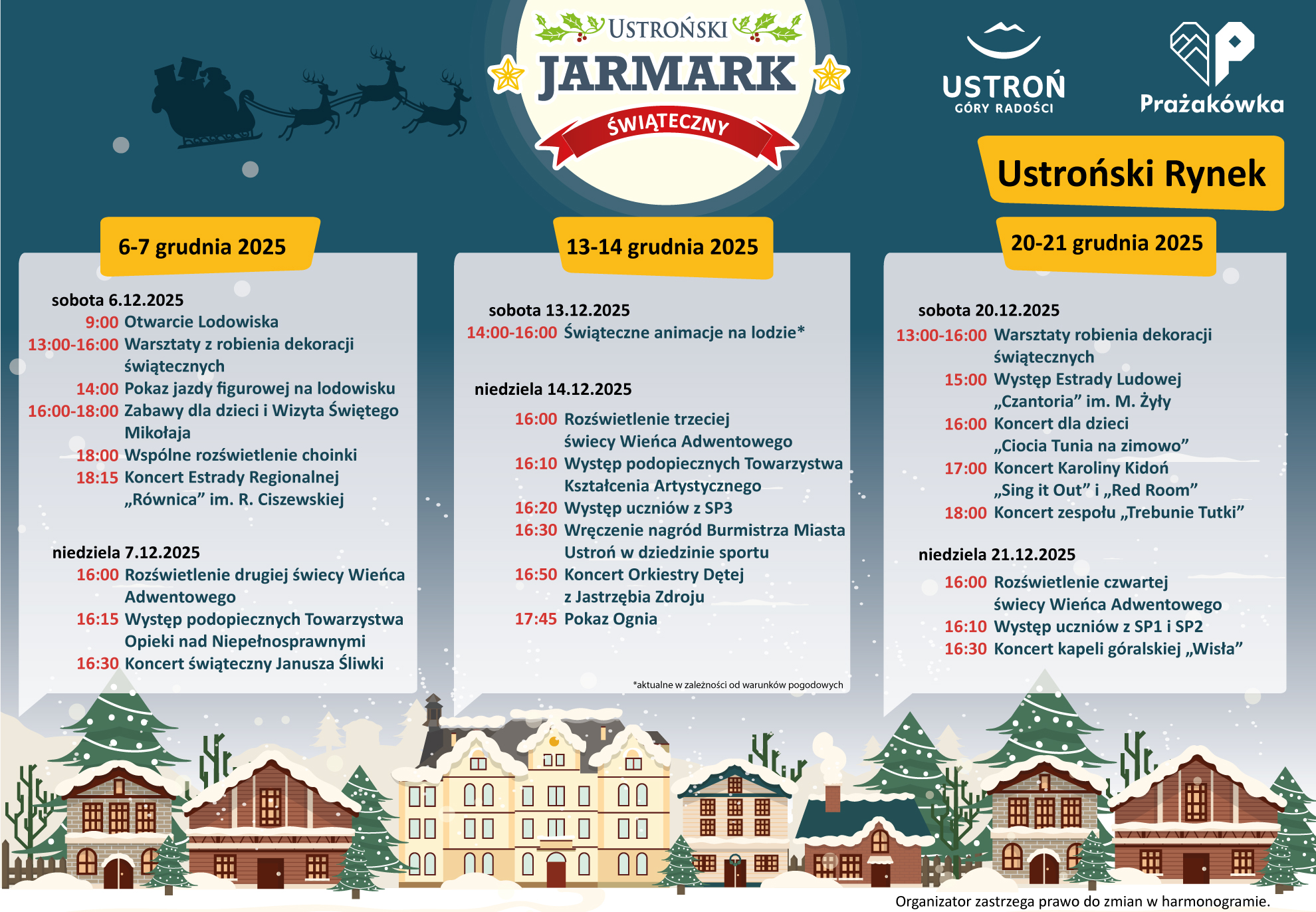 wydarzenie: USTROŃSKI JARMARK ŚWIĄTECZNY