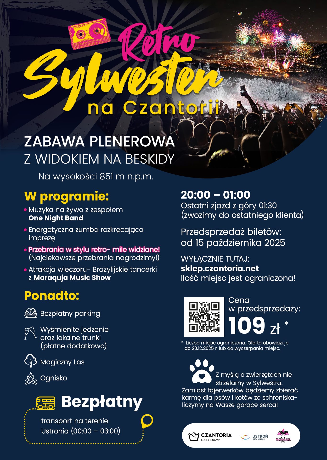 wydarzenie: RETRO SYLWESTER NA CZANTORII