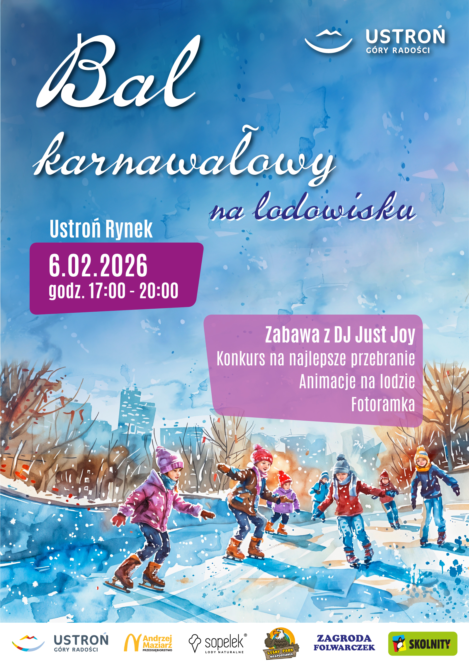 wydarzenie: Bal karnawałowy na lodowisku