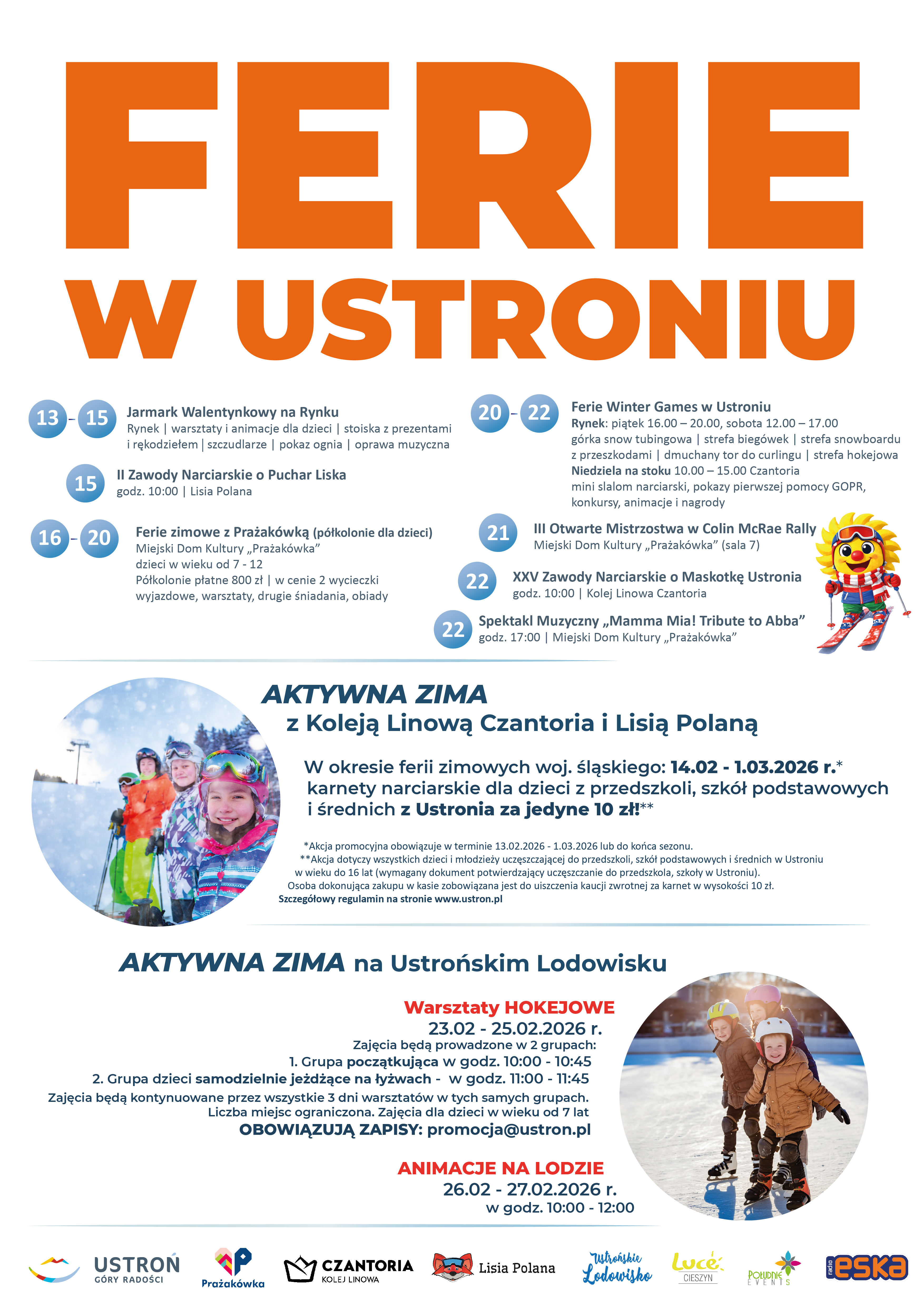 wydarzenie: Ferie w Ustroniu