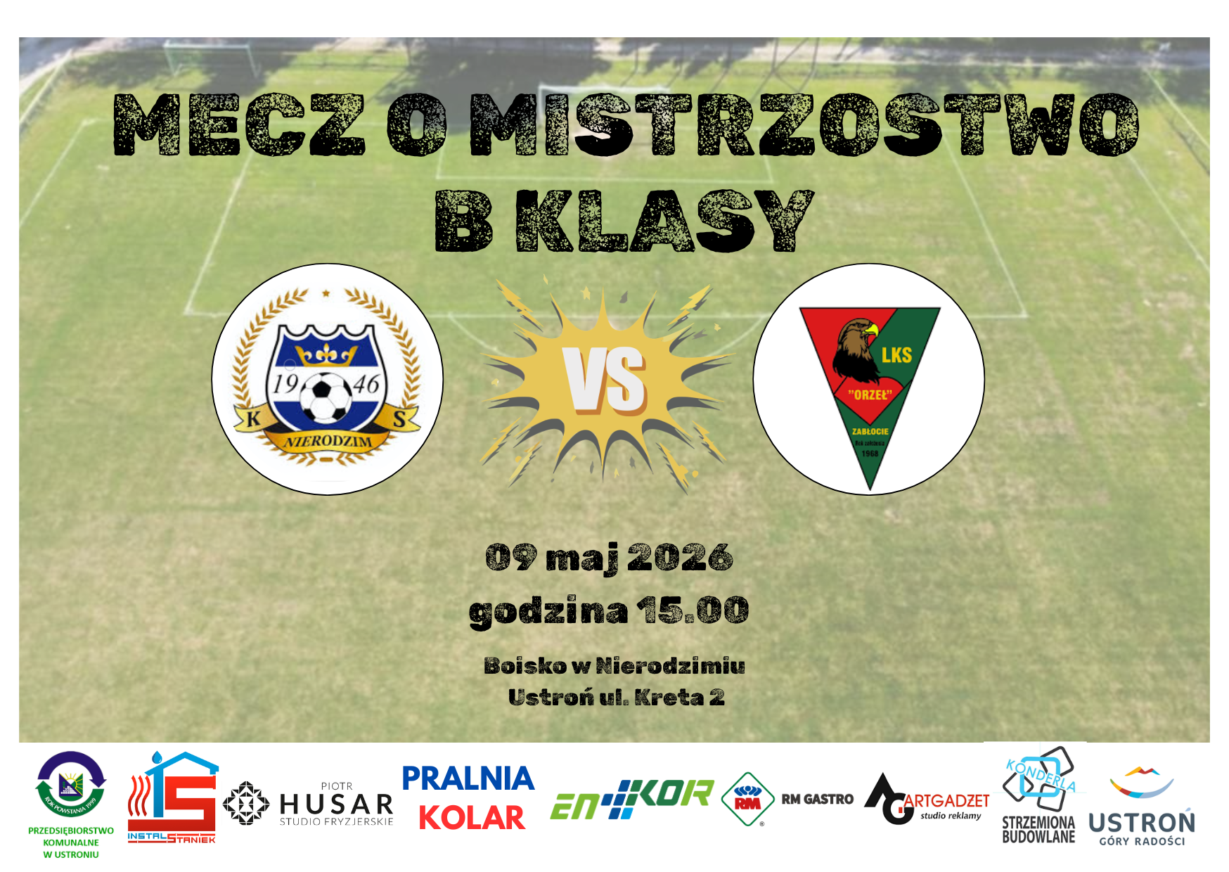 wydarzenie: KS NIERODZIM VS LKS ORZEŁ ZABŁOCIE