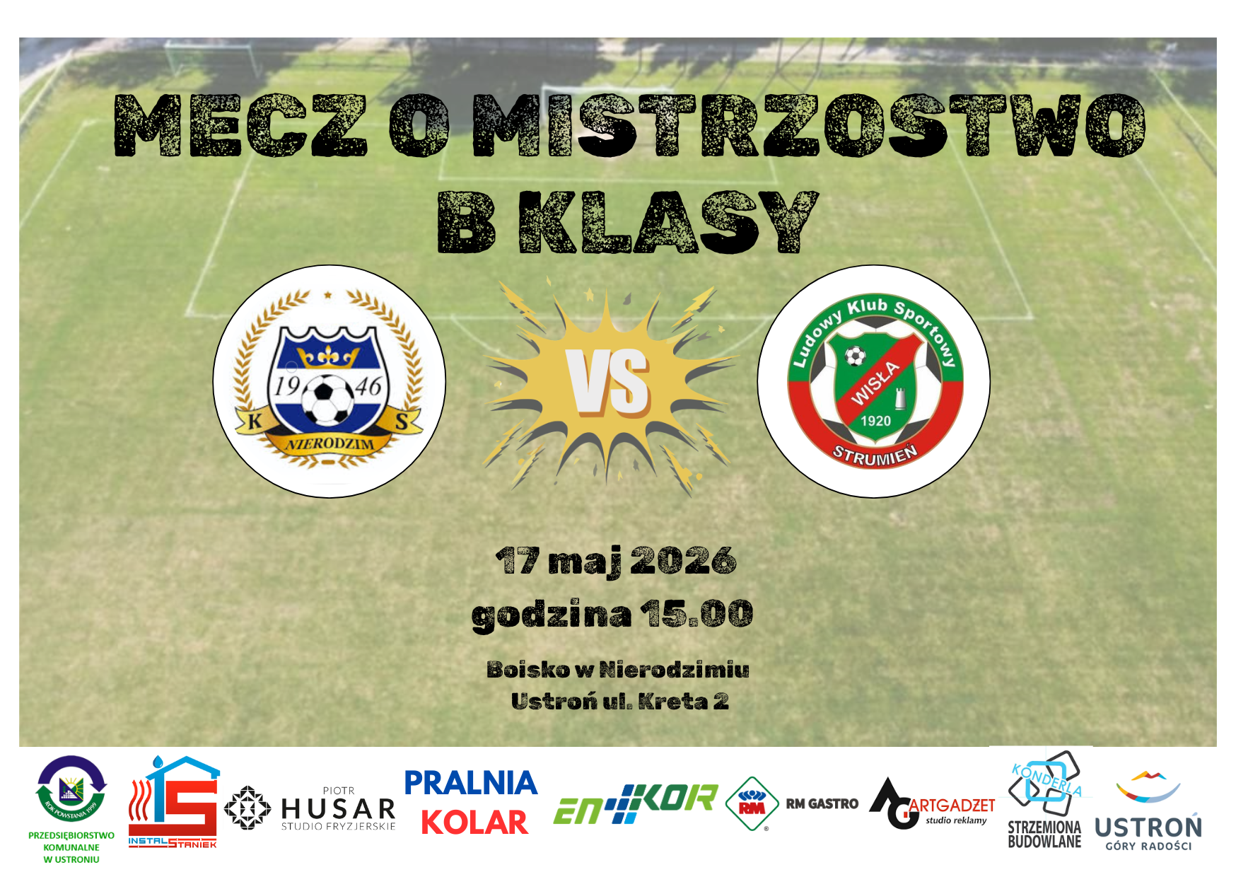 wydarzenie: KS NIERODZIM VS LKS WISŁA STRUMIEŃ