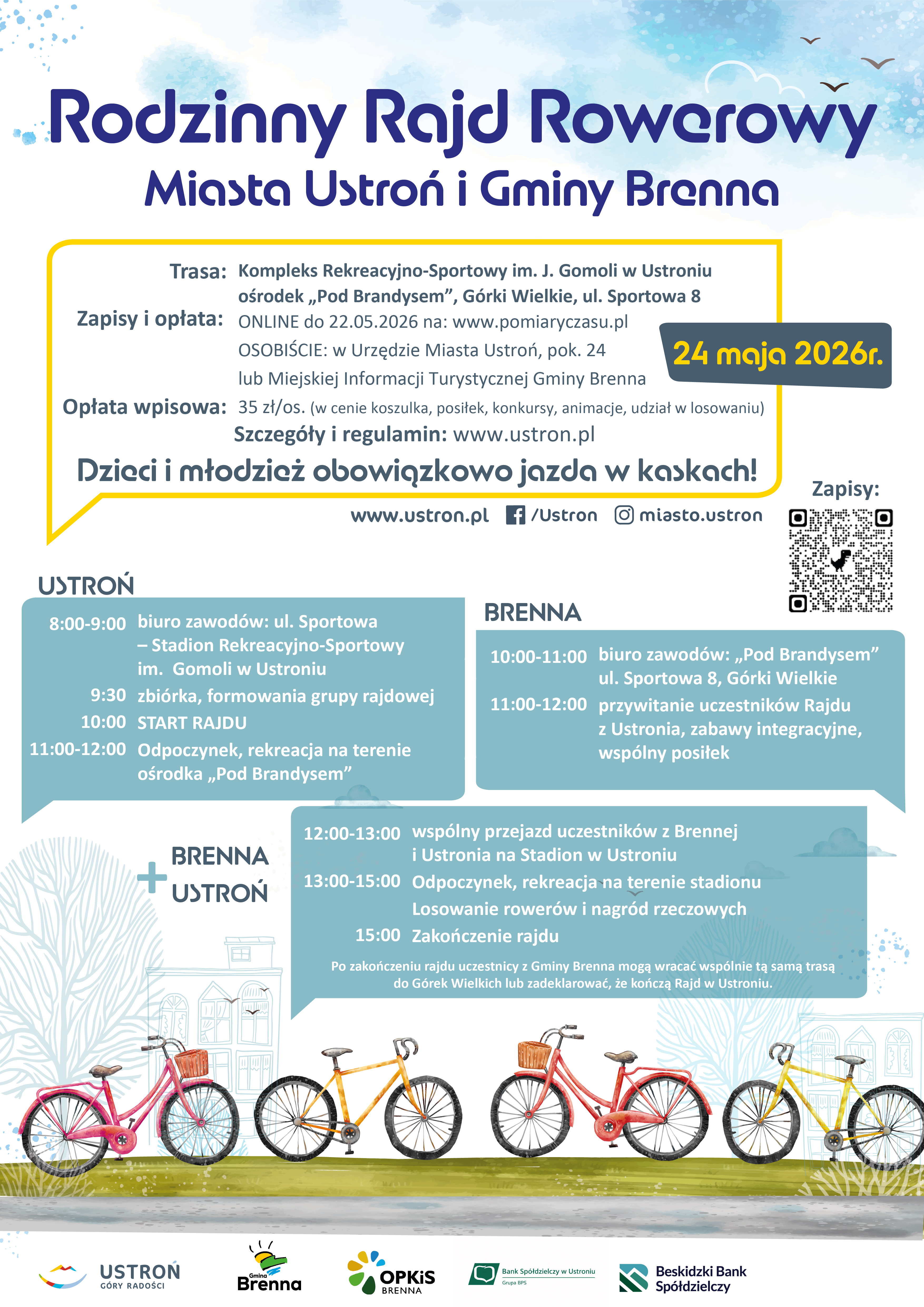 wydarzenie: Rodzinny Rajd Rowerowy Miasta Ustroń i Gminy Brenna