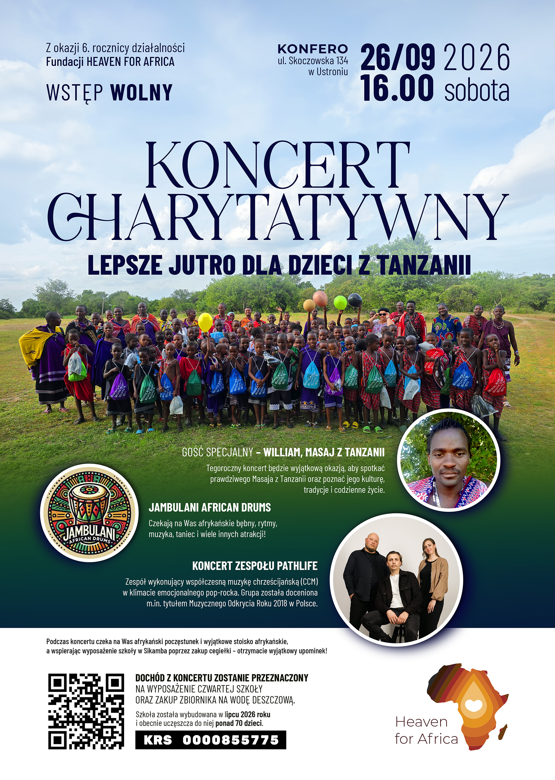 wydarzenie: KONCERT CHARYTATYWNY LEPSZE JUTRO DLA DZIECI Z TANZANII