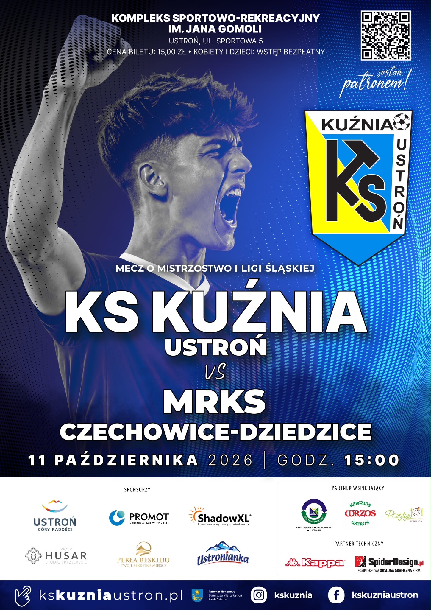 wydarzenie: KS KUŹNIA USTROŃ VS MRKS CZECHOWICE-DZIEDZICE