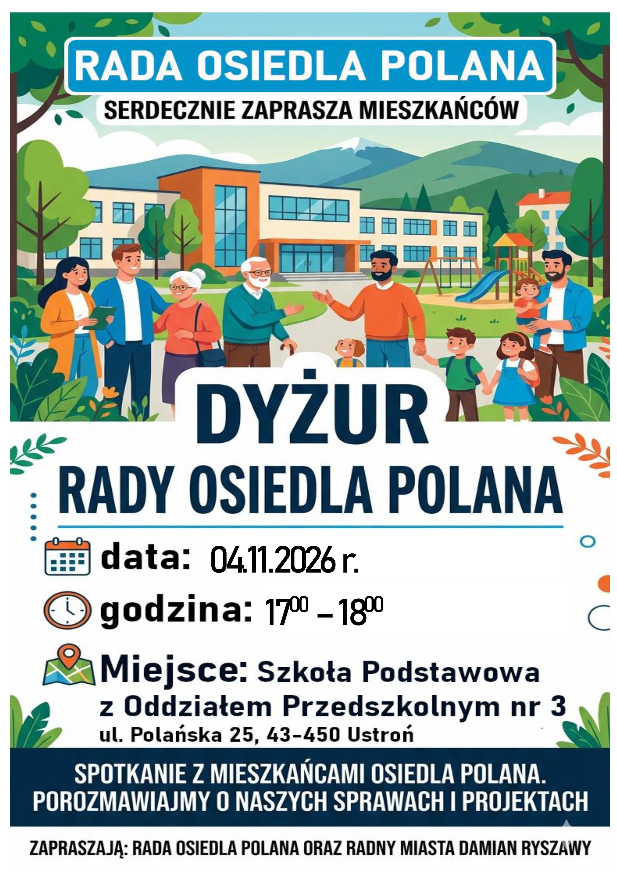 wydarzenie: DYŻUR RADY OSIEDLA POLANA